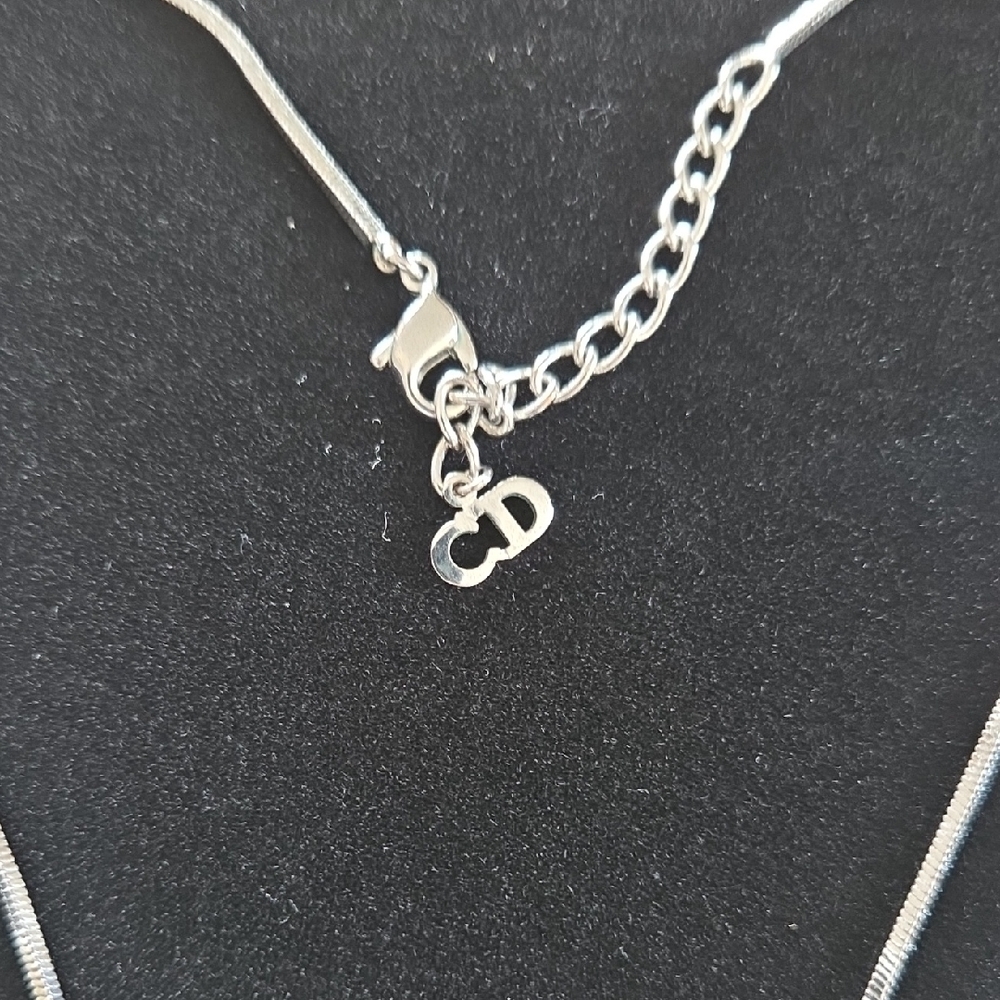 Christian Dior Enamel Oblique Trotter Necklace - Picture 4 of 9